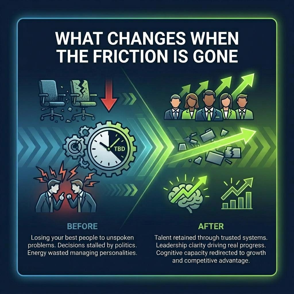 What changes when Friction is gone
